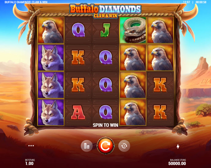 buffalo diamonds: claw and win