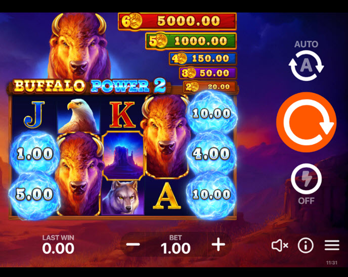 buffalo power 2: hold and win
