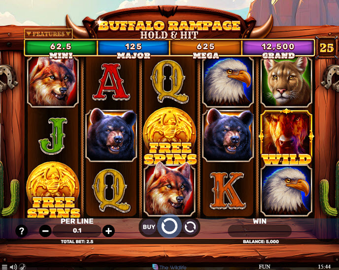 buffalo rampage hold & hit