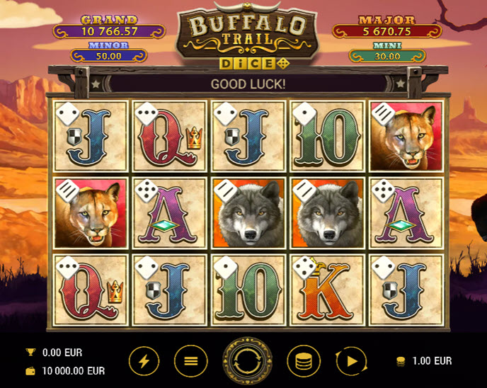 buffalo trail dice