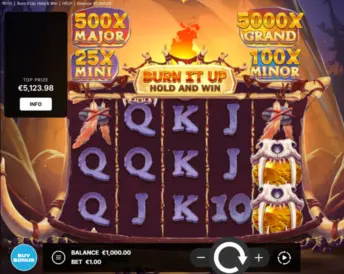 burn it up: hold & win