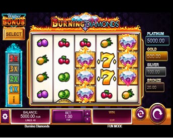 burning diamonds