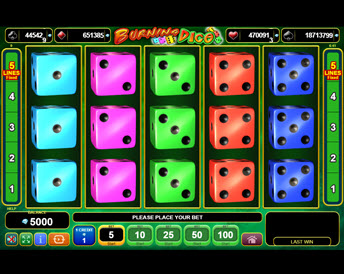 burning dice