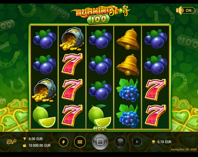 burning slots 100