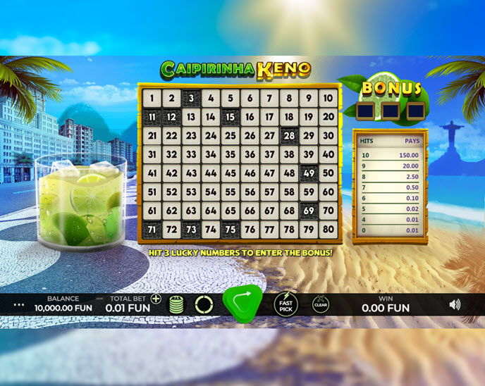 caipirinha keno