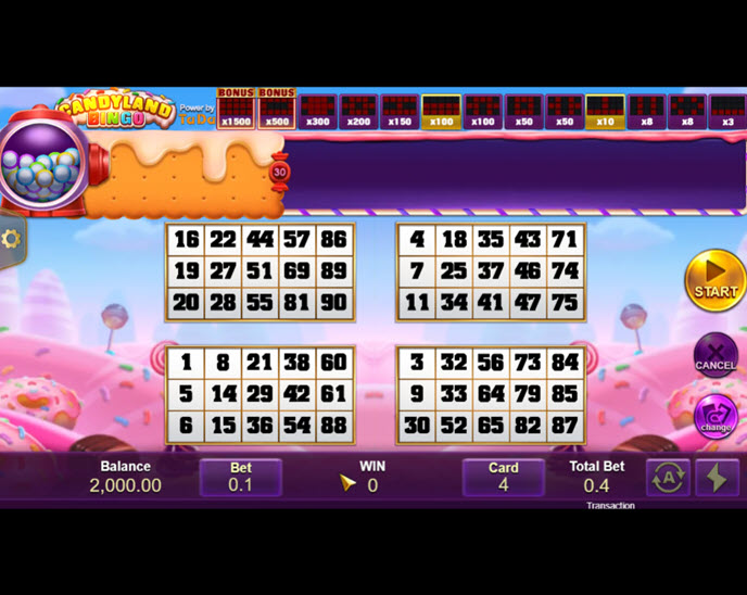 candyland bingo
