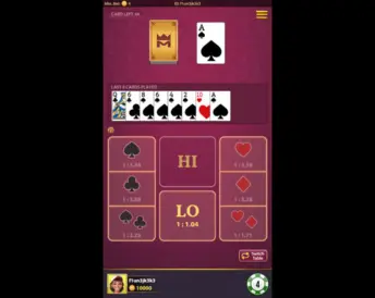 cards hi lo