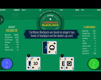 caribbean blackjack (felt)