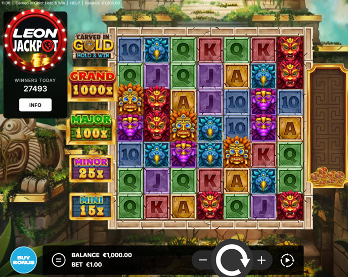 carved in gold: hold & win
