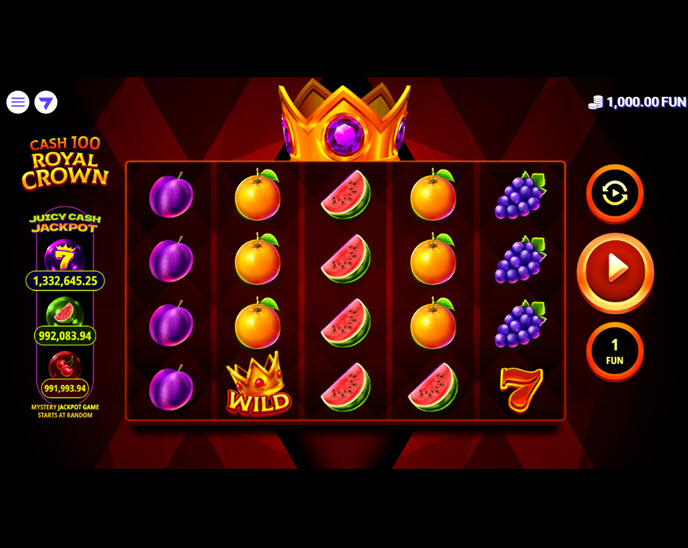 cash 100 royal crown