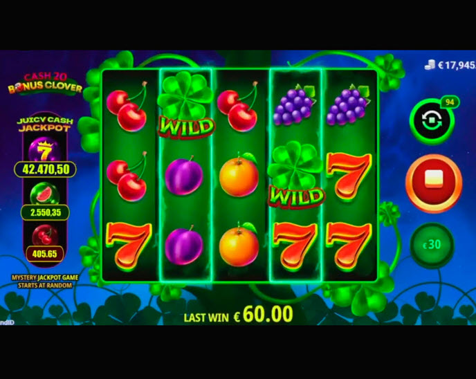 cash 20 bonus clover