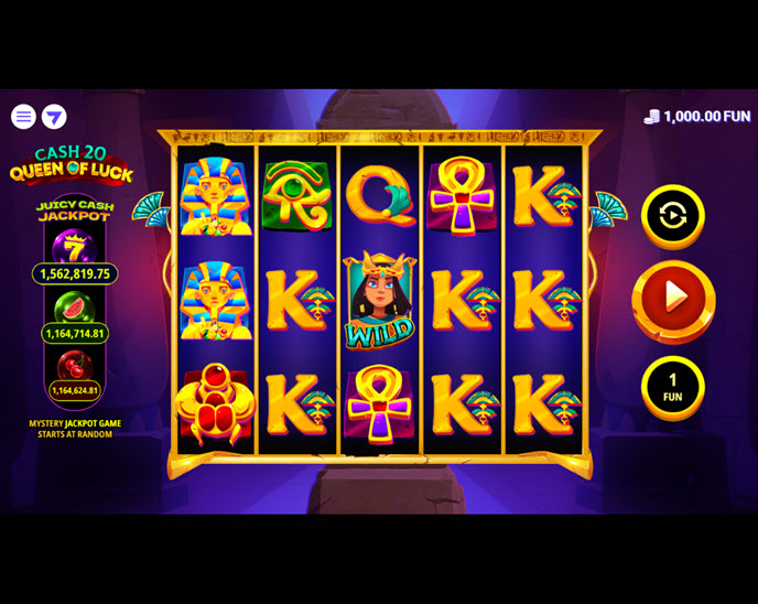 cash 20 queen of luck
