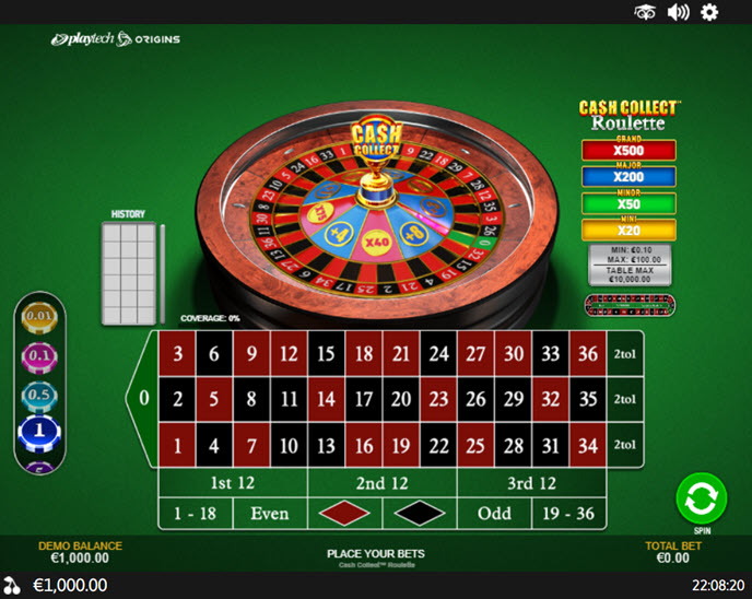 cash collect roulette