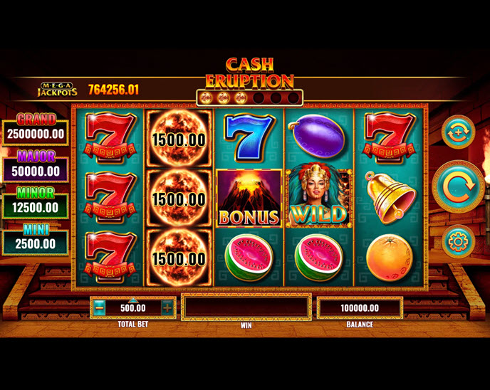 cash eruption megajackpots