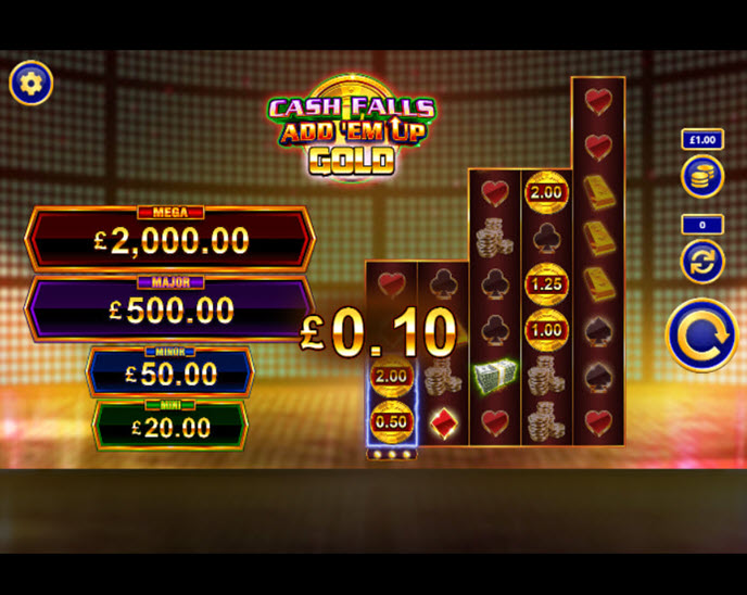 cash falls: add em up gold