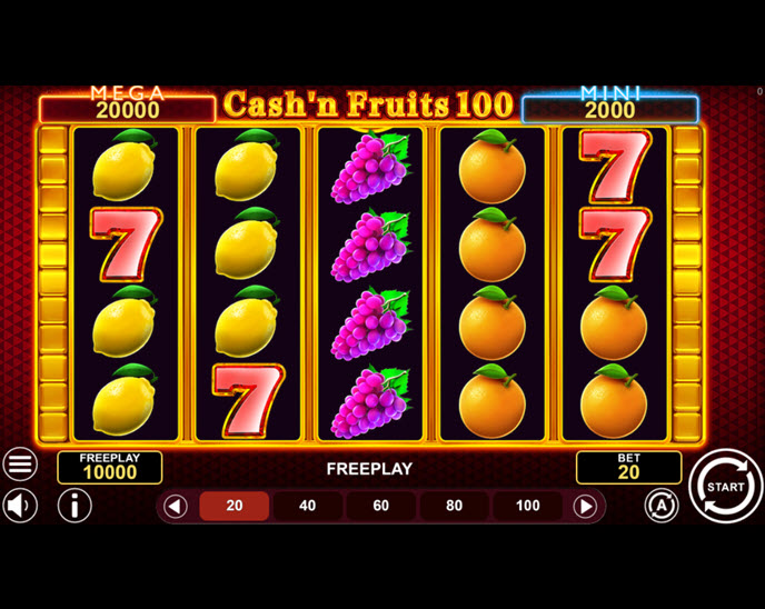 cash’n fruits 100 hold & win