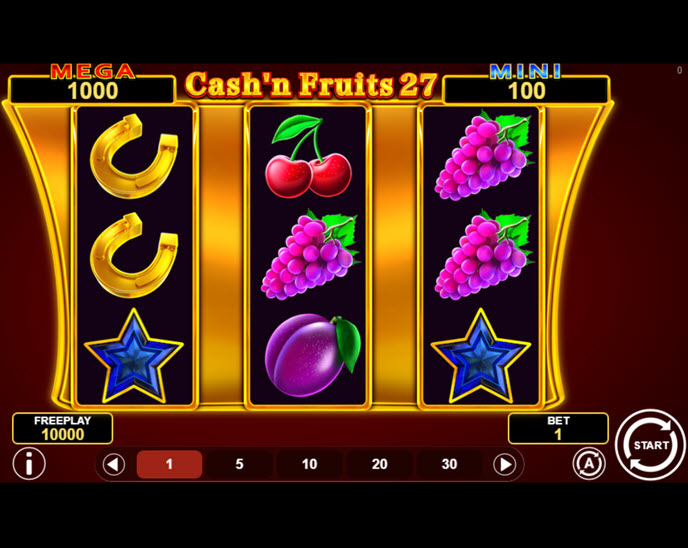 cash’n fruits 27 hold and win