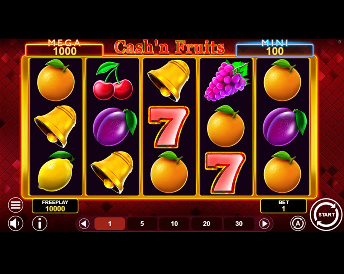 cash’n fruits hold and win