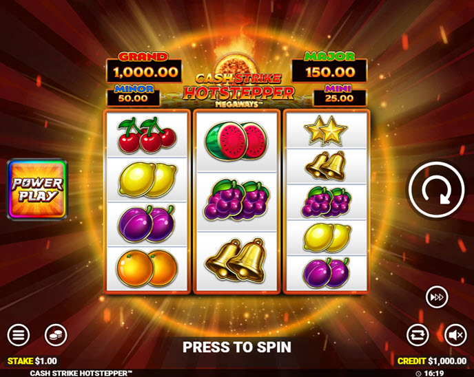 cash strike hotstepper megaways