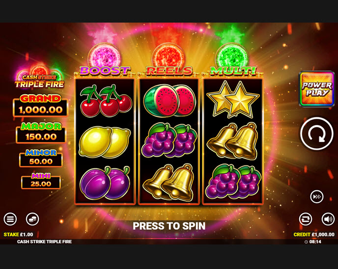 cash strike triple fire