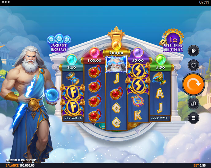 celestial flash of zeus