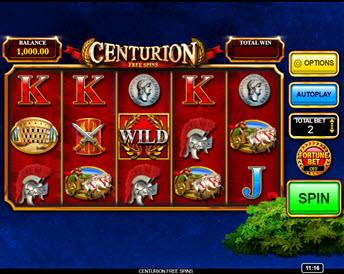 centurion free spins