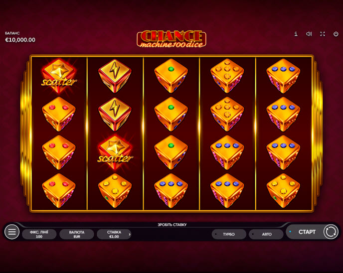 chance machine 100 dice