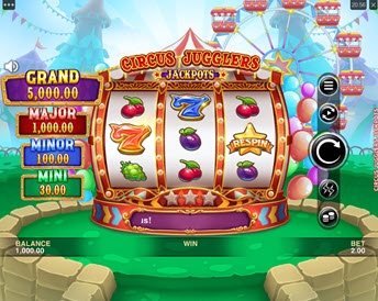 circus jugglers jackpots