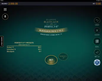 Classic Blackjack with Perfect-11