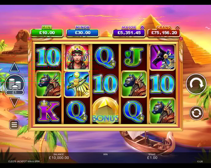 cleo’s jackpot win & spin