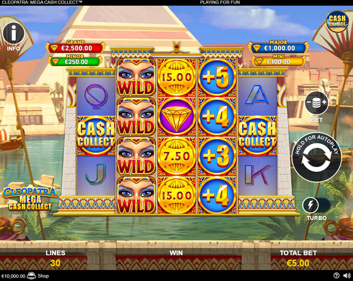 cleopatra: mega cash collect
