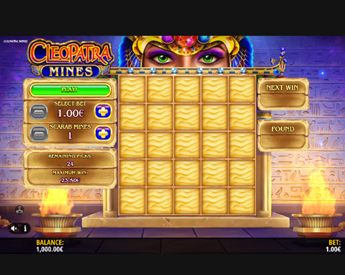 cleopatra: mines
