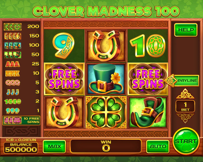 clover madness 100 (reel respin)