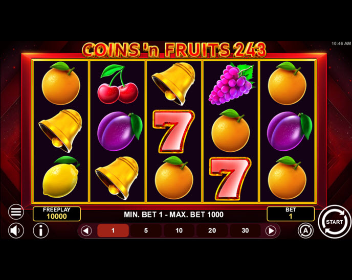 coins and fruits 243