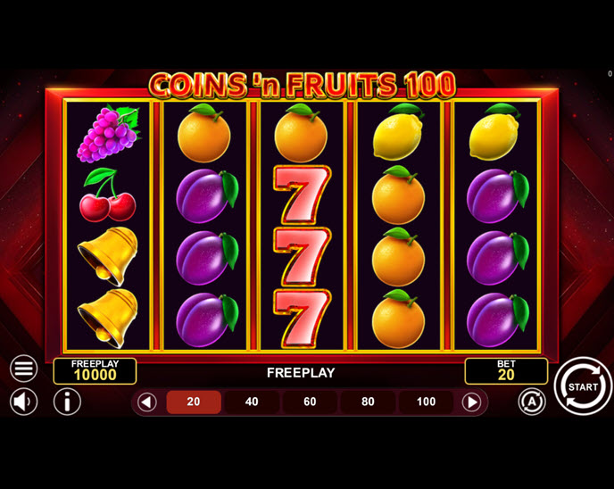 coins’n fruits 100