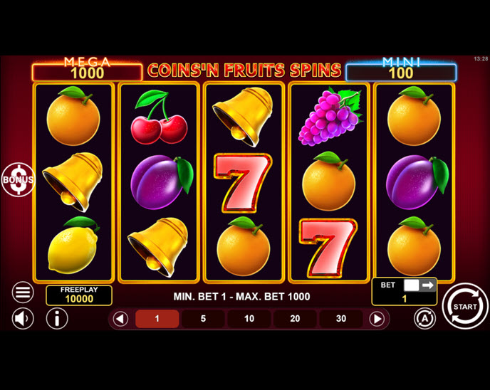 coins’n fruits spins