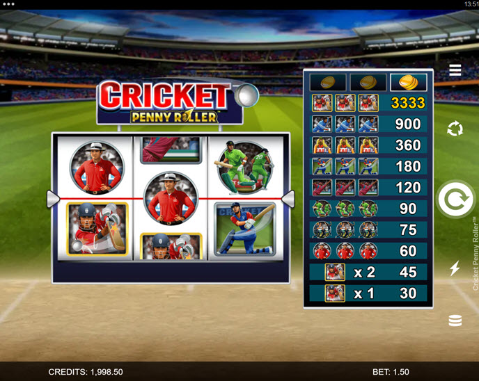 cricket penny roller