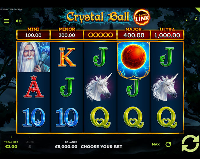 crystal ball flaming link