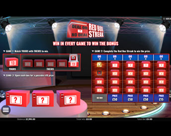 deal or no deal red box streak