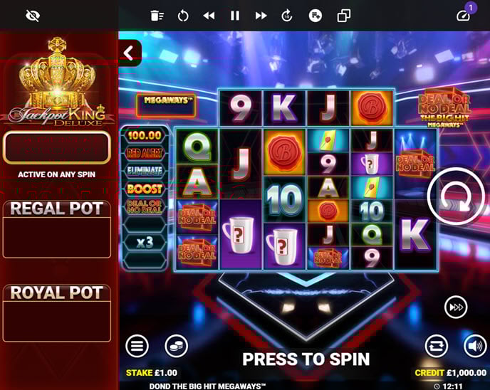 deal or no deal the big hit megaways