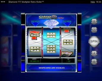 Diamond 777 Multiplier Retro Roller
