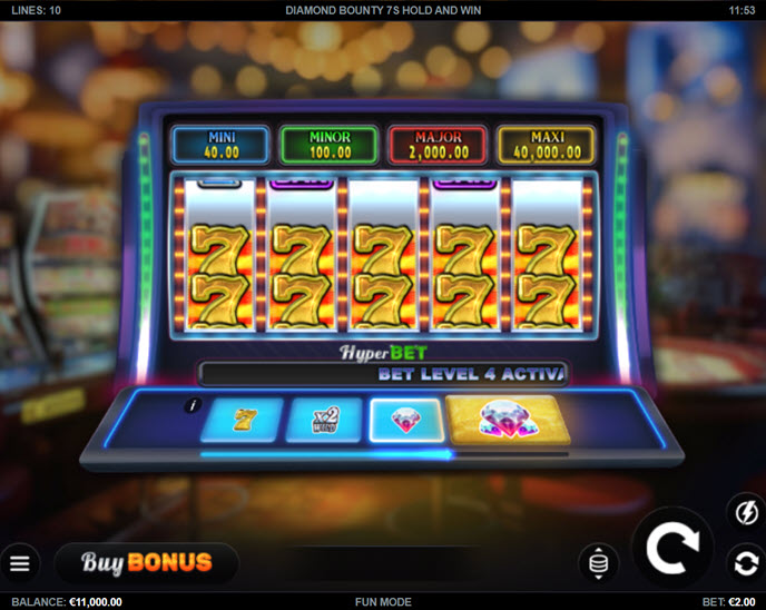 diamond bounty 7s hold & win