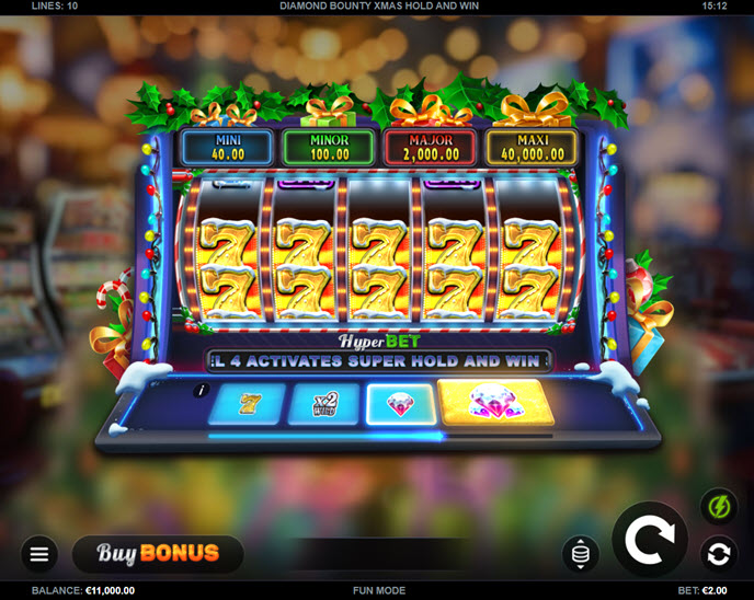diamond bounty xmas hold and win