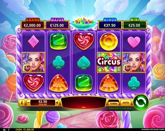 diamond explosion candy