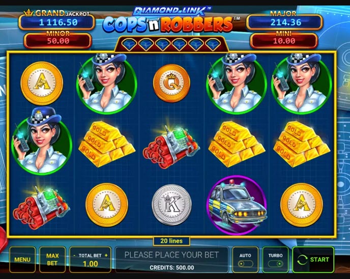 diamond link: cops ‘n’ robbers