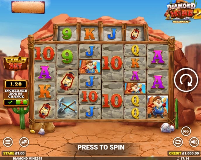 diamond mine 2 megaways
