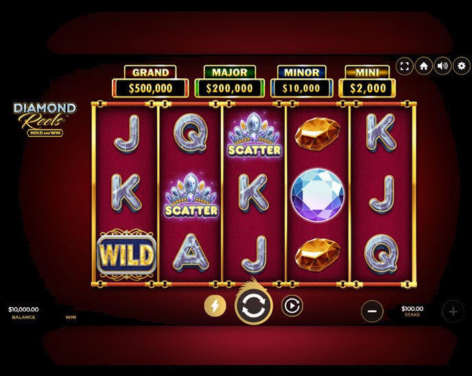 diamond reels – hold and win