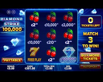 diamond strike scratchcard