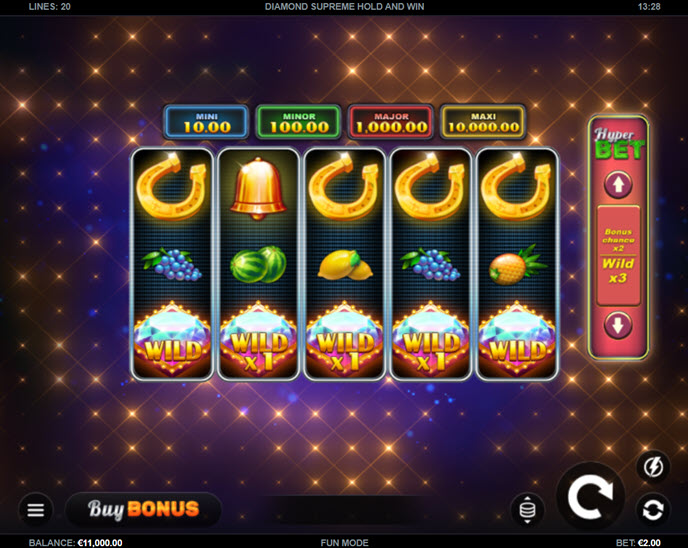 diamond supreme hold and win