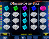 diamonds on fire